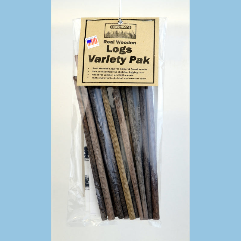 Logs Variety Pak Package showing  logs contained in the package.