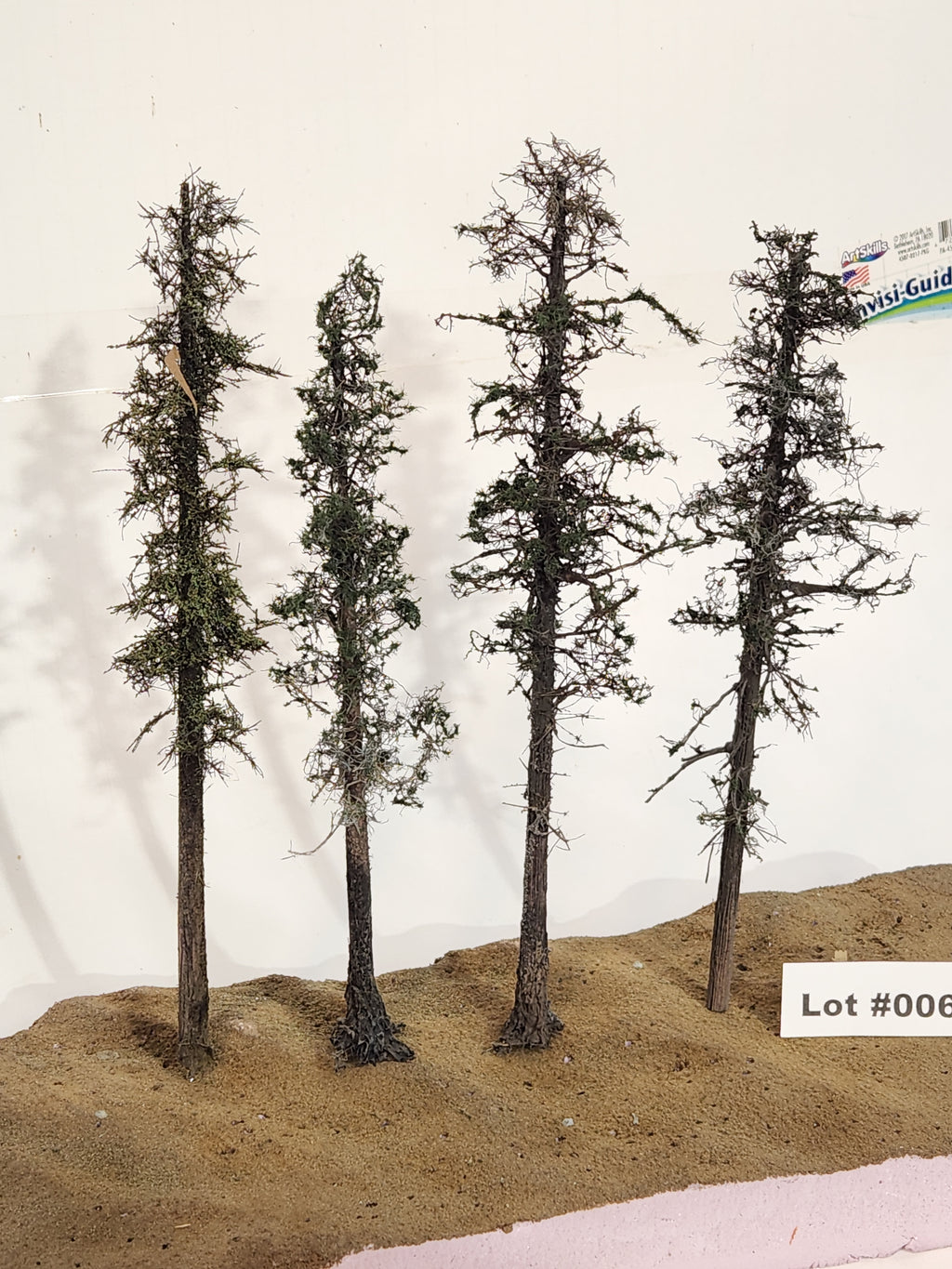 L0062 Pine Trees, Four, 10 to 12 inches