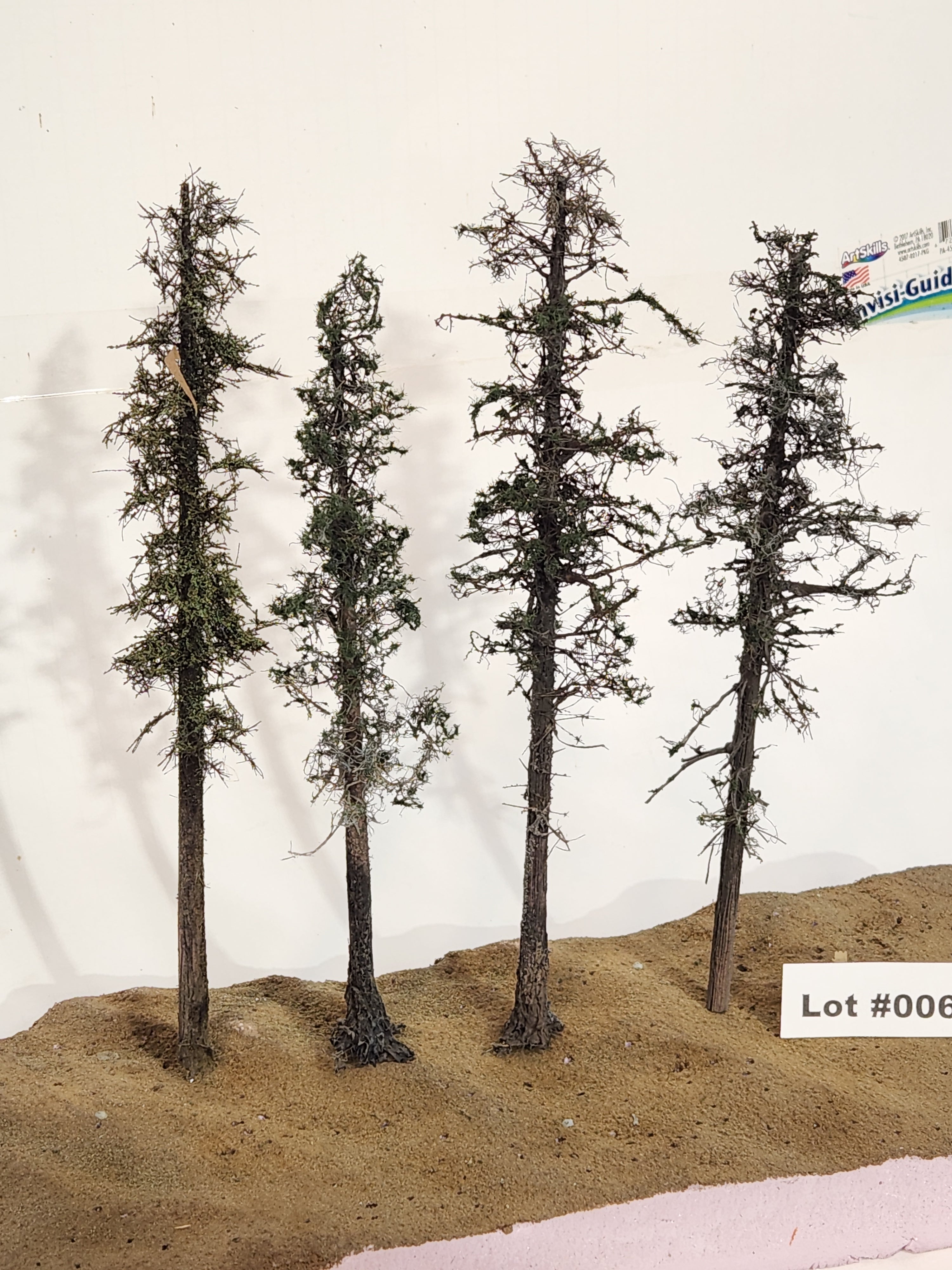 L0062 Pine Trees, Four, 10 to 12 inches