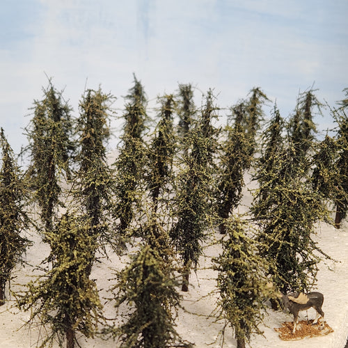 background skyiners 2.5 inches model fir trees 3