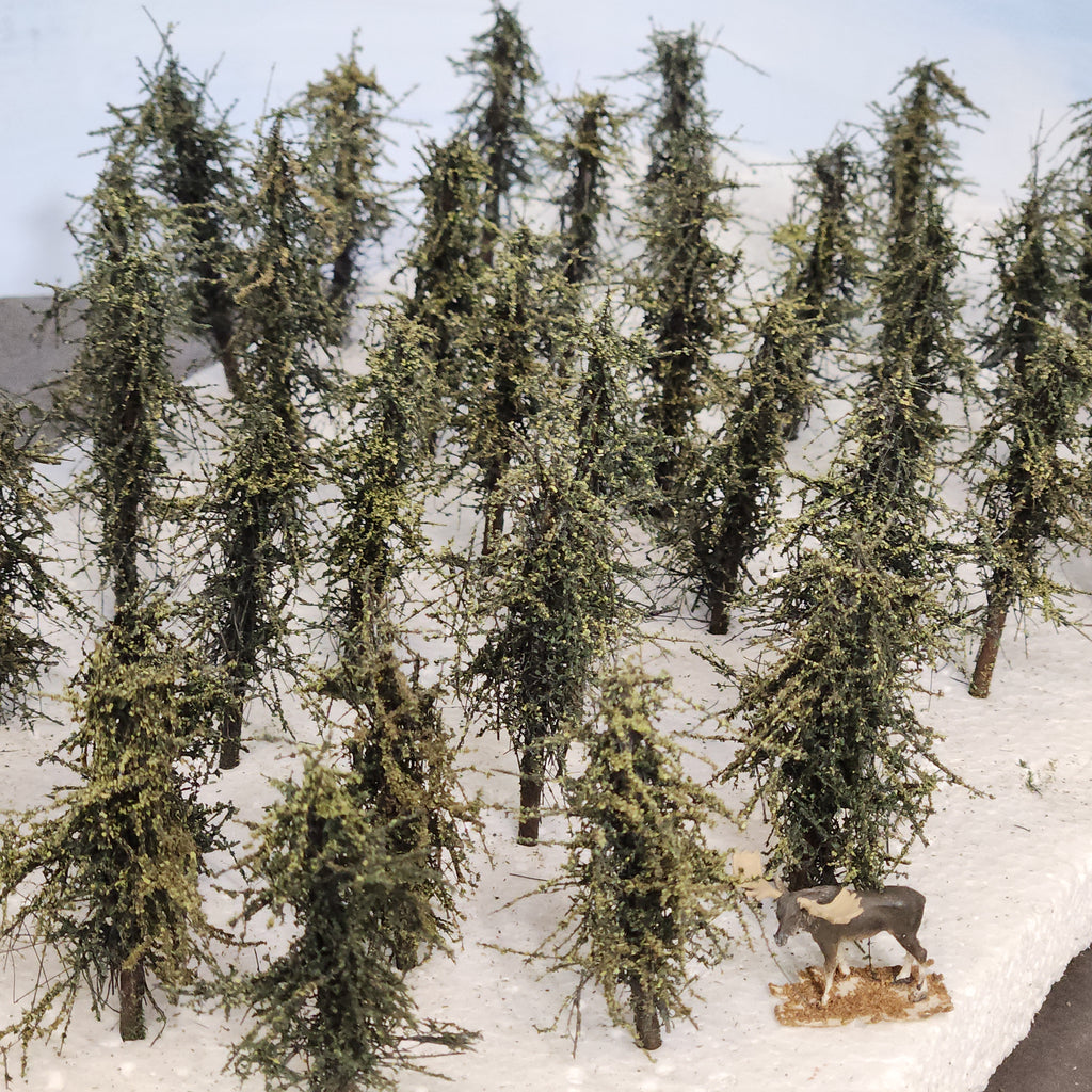 background skyiners 2.5 inches model fir trees 4