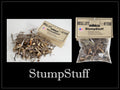 Packages of StumpStuff one open and spread out, showing detail of scenic material inside